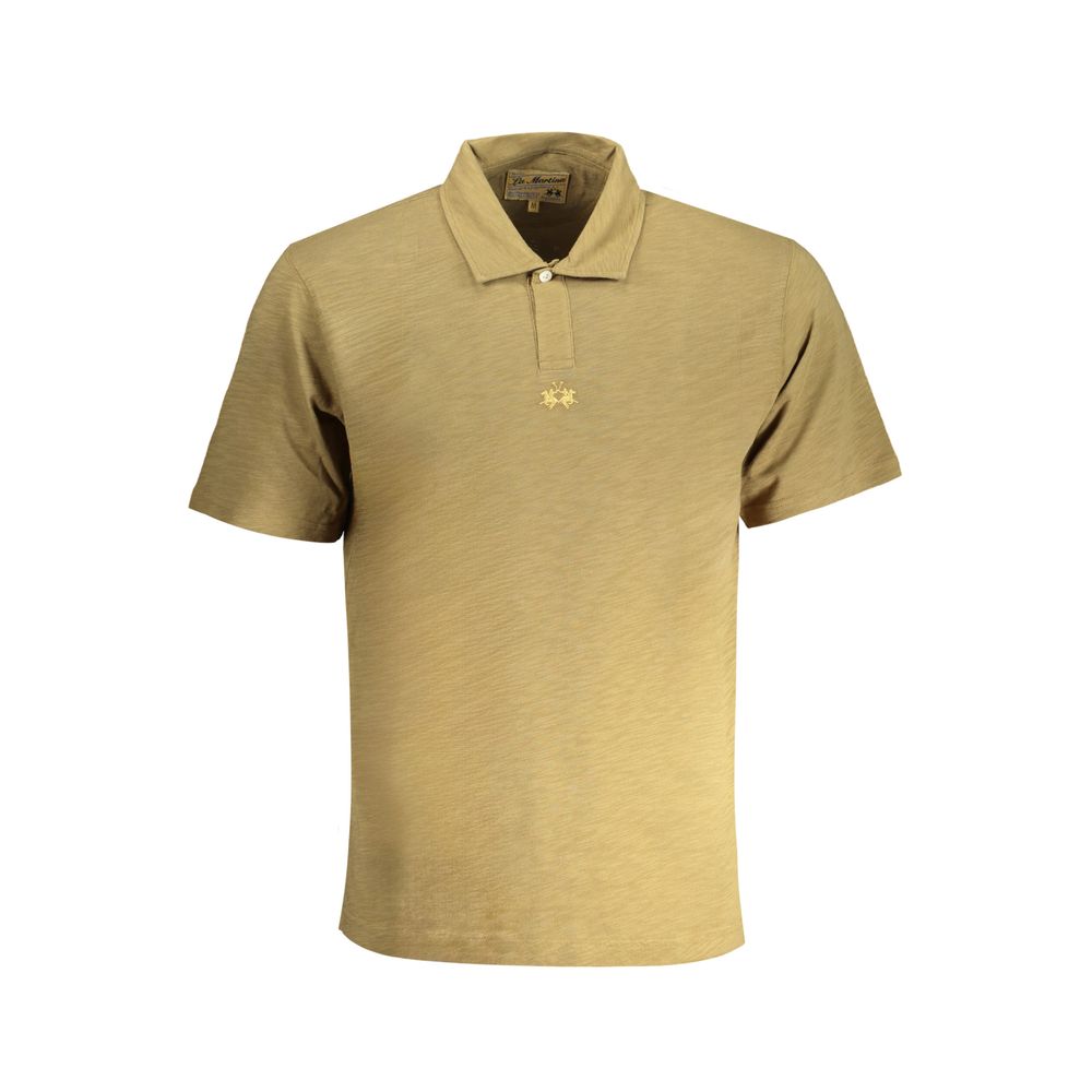 Arancione Cotton Men Polo