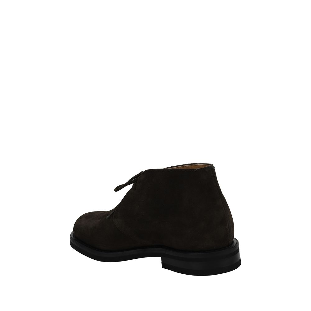 Brown Calf Leather Bos Taurus Lace-Up Boots