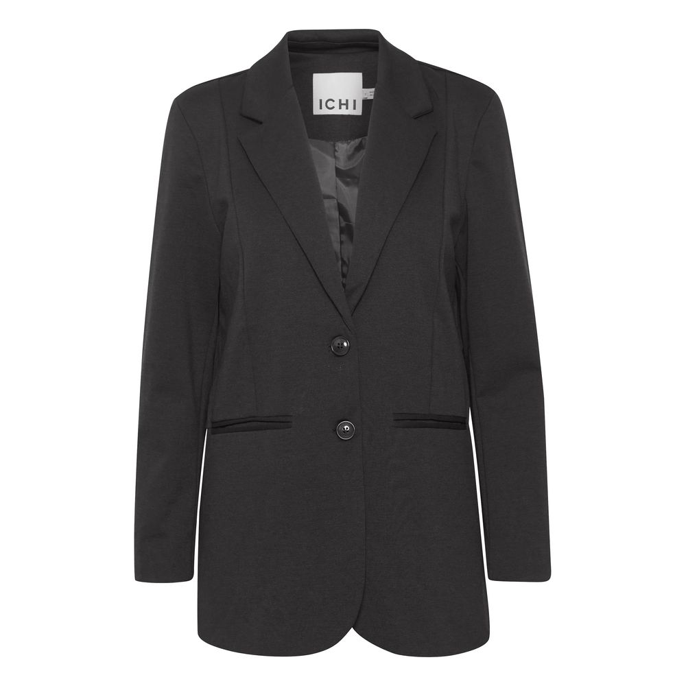 Black Recycled Polyester Blazer