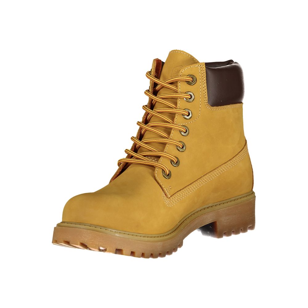 Yellow Leather Men Boot
