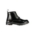 Nero Poliestere Men Ankle Boot