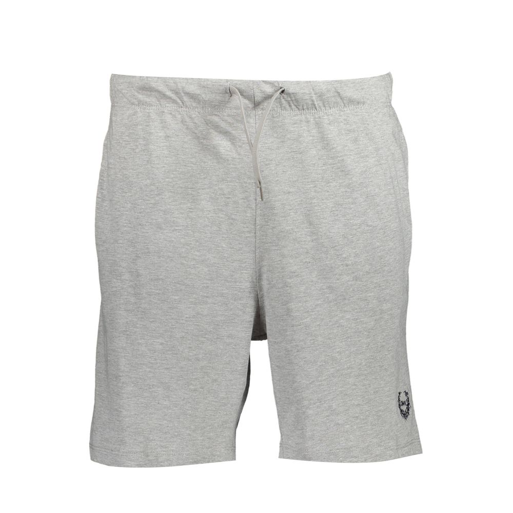 Grigio Baumwolle Herren Sweatpant Shorts