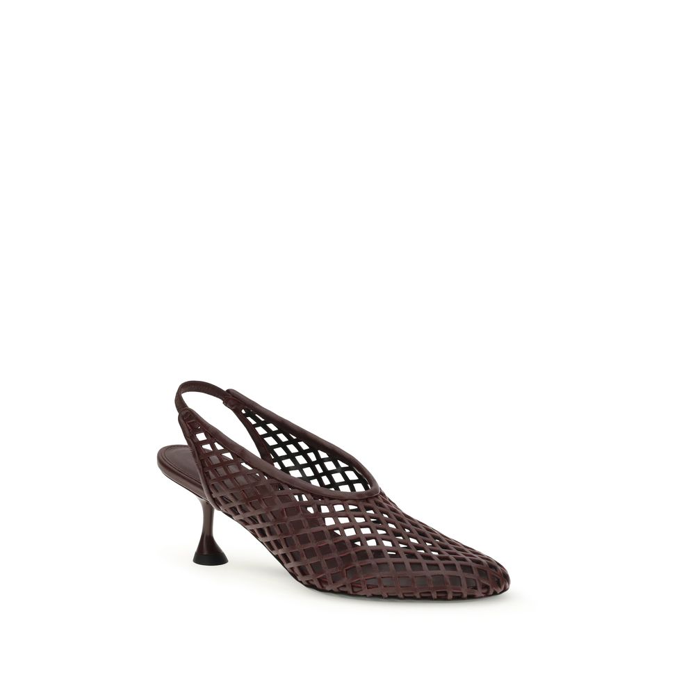Bordeaux Kalbsleder Bos Taurus Mid Heel Pumps