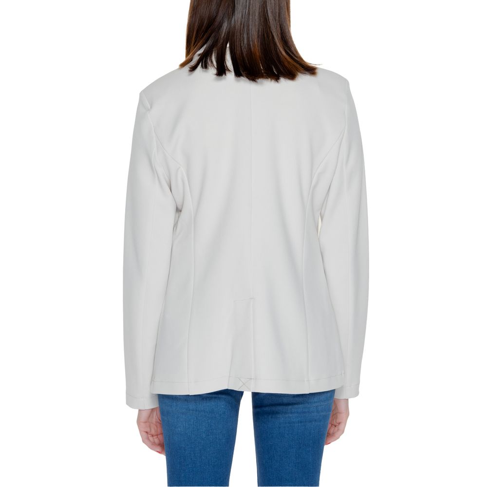 Blazer en polyester beige