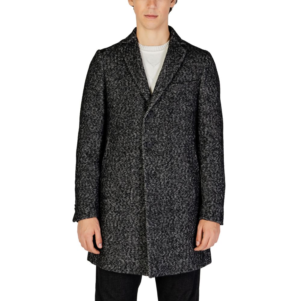 Manteau en polyester noir