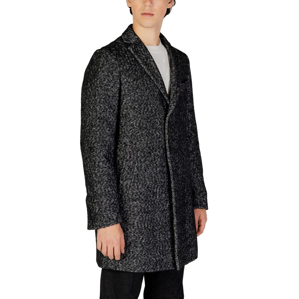 Manteau en polyester noir