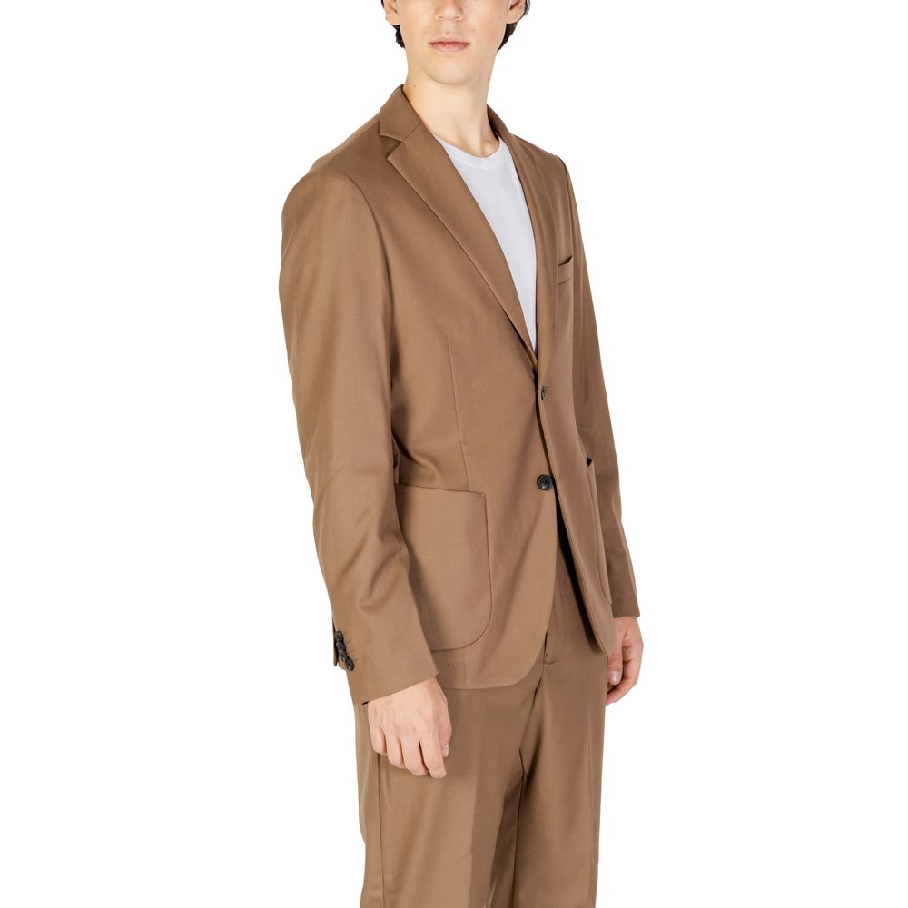 Blazer en polyester beige