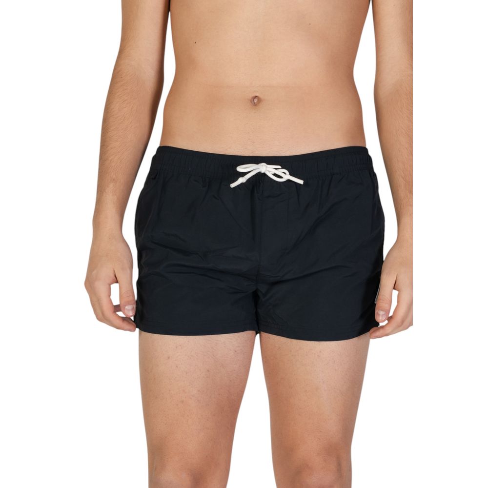 Short de bain en polyester noir
