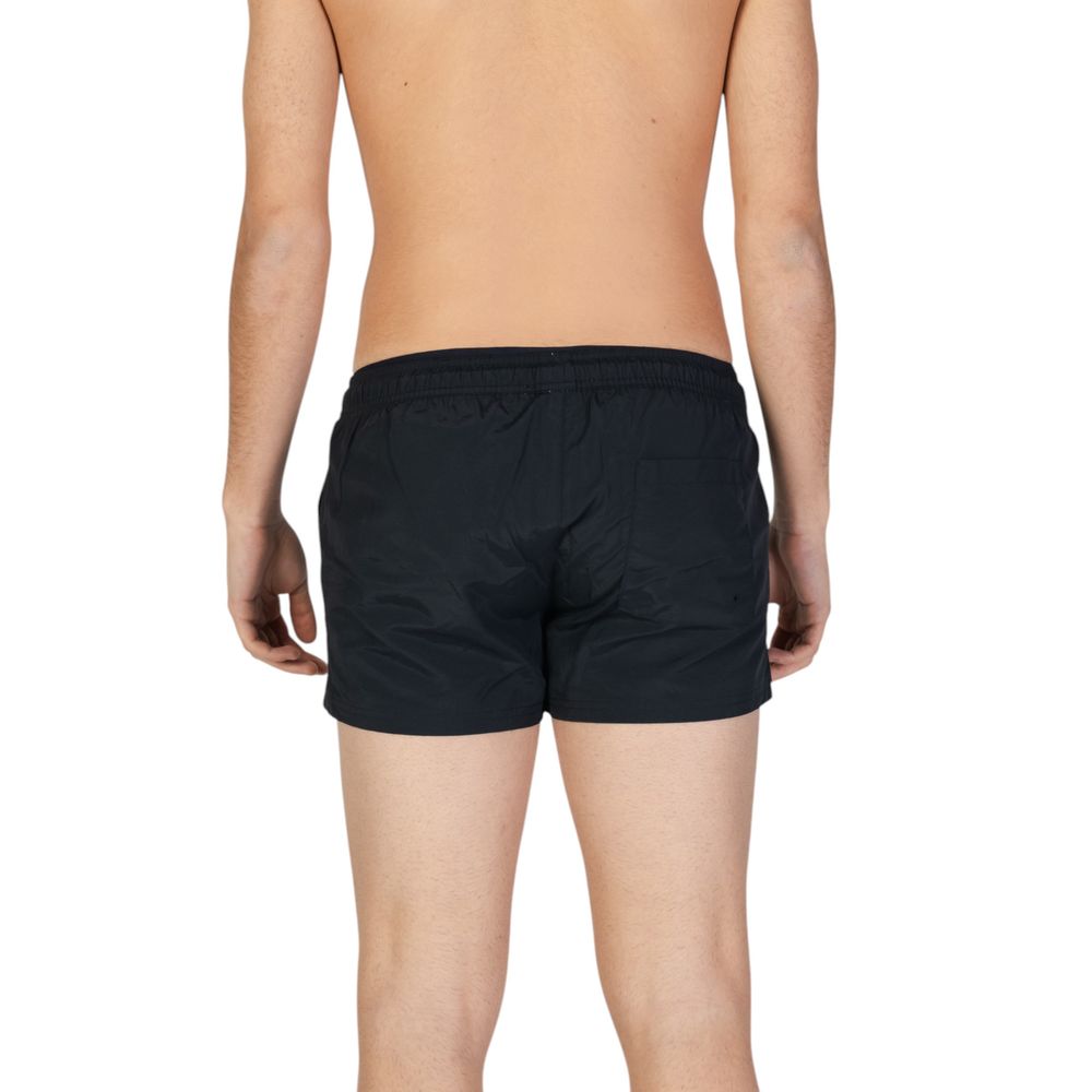 Short de bain en polyester noir