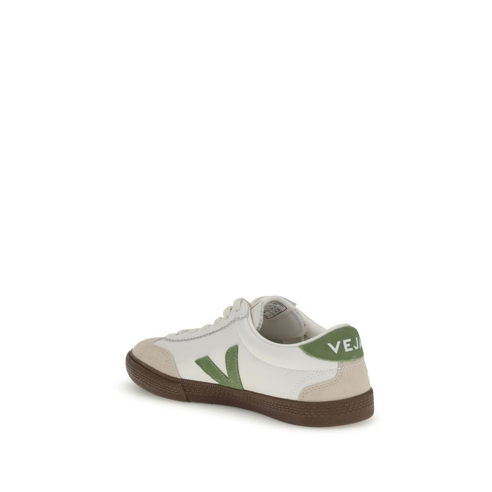 Baskets basses en cuir blanc