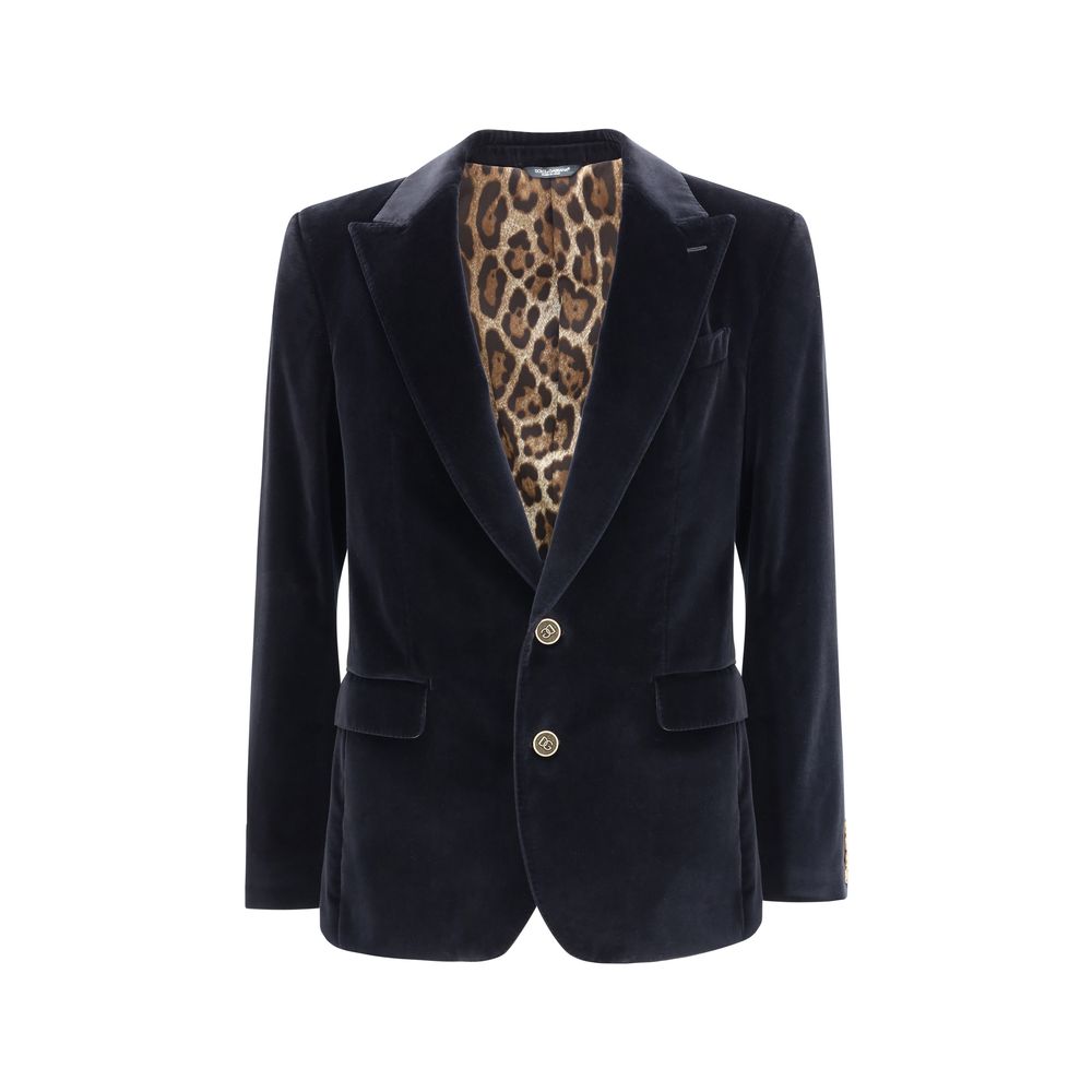 Blazer en coton noir