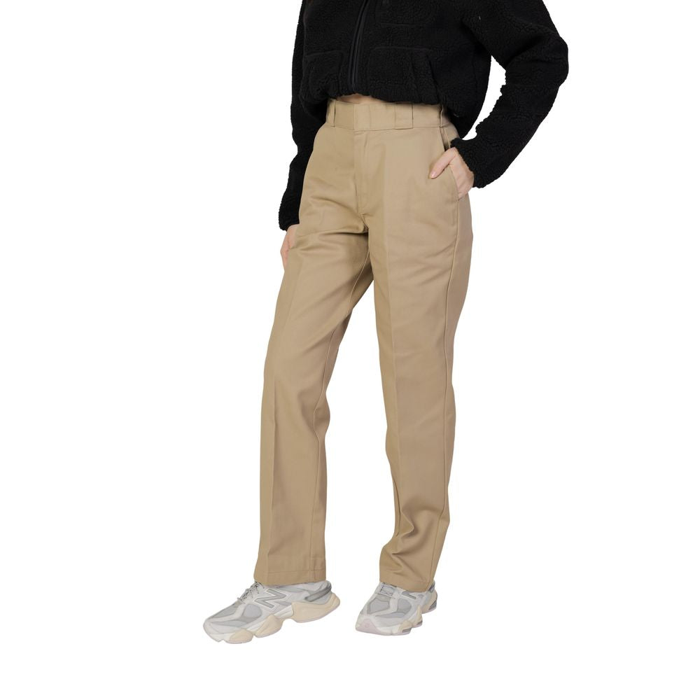 Pantalon décontracté en coton beige
