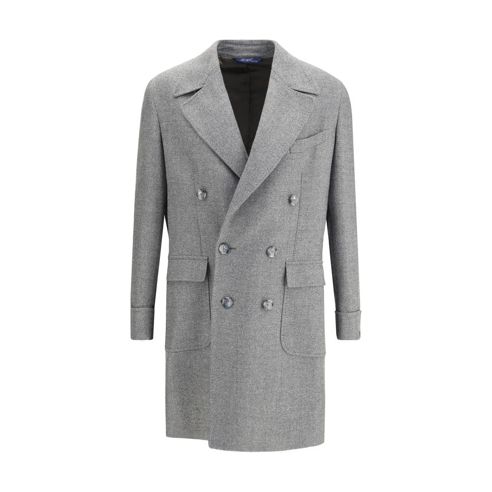 Manteau en laine polaire grise