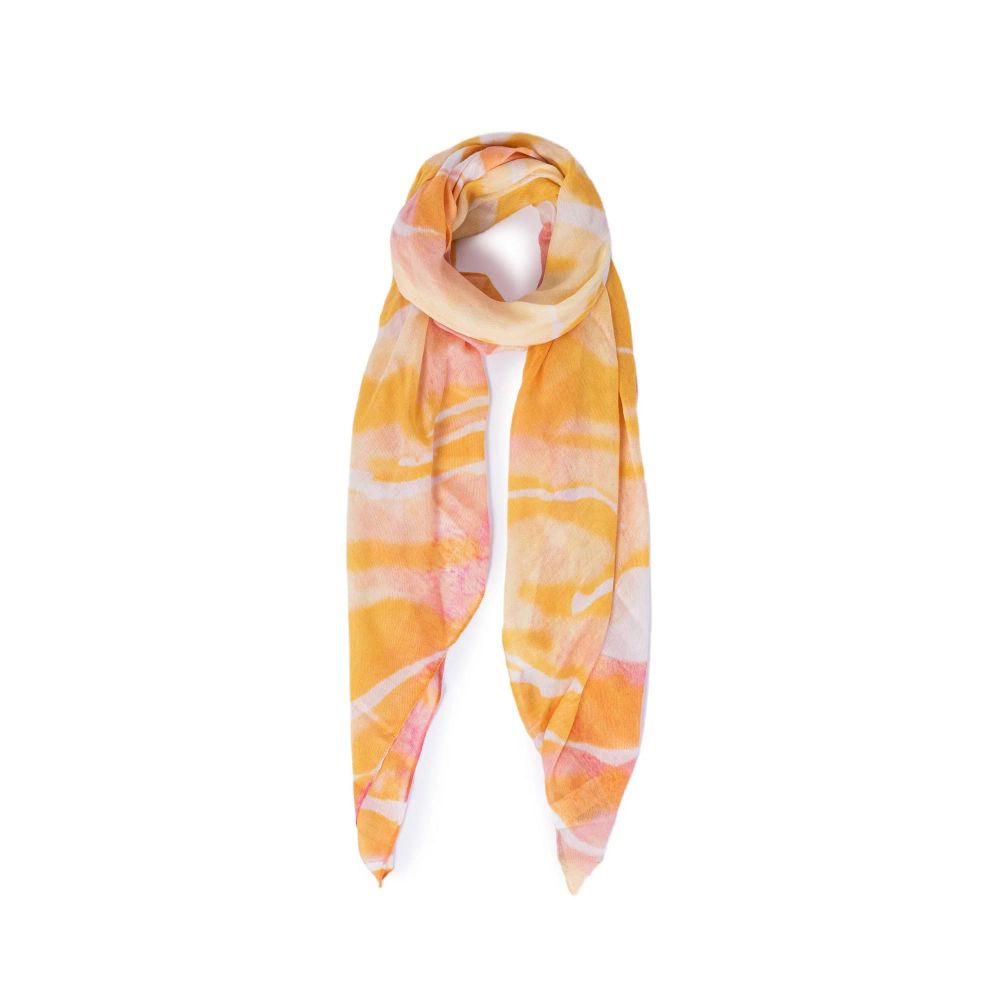 Foulard en polyester orange